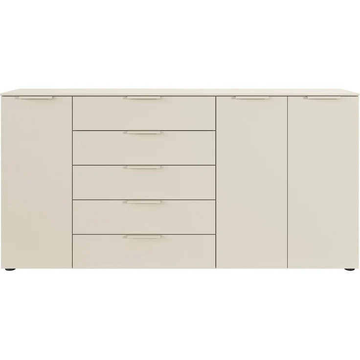 rauch Schubkastenkommode Kommode Türkommode Sideboard Kombikommode FLIPP (Breite 200 cm mit 4 Einlegeböden), 3-türig mit 5 Schubladen und Soft-Close-Funktion – Bild 3