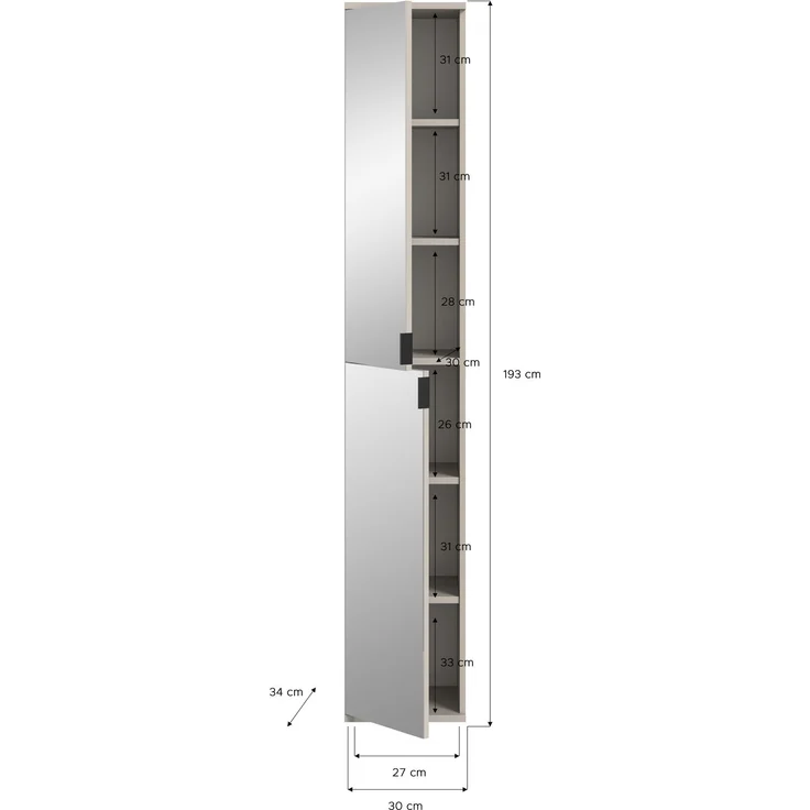 Projekt X Spiegelschrank in Spiegelglas – Bild 4