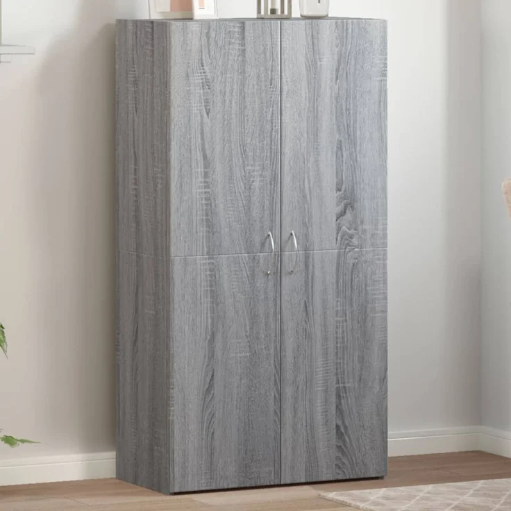 vidaXL Aktenschrank Grau Sonoma 60x32x115 cm Holzwerkstoff 840777 – Bild 1