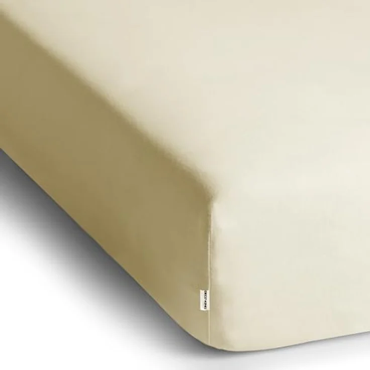 DecoKing Spannbettlaken 100x200 120x200 cm 100% gekämmte Baumwolle Beige Spannbetttücher Jersey Boxspringbett Amber 100x200 120x200 – Bild 4