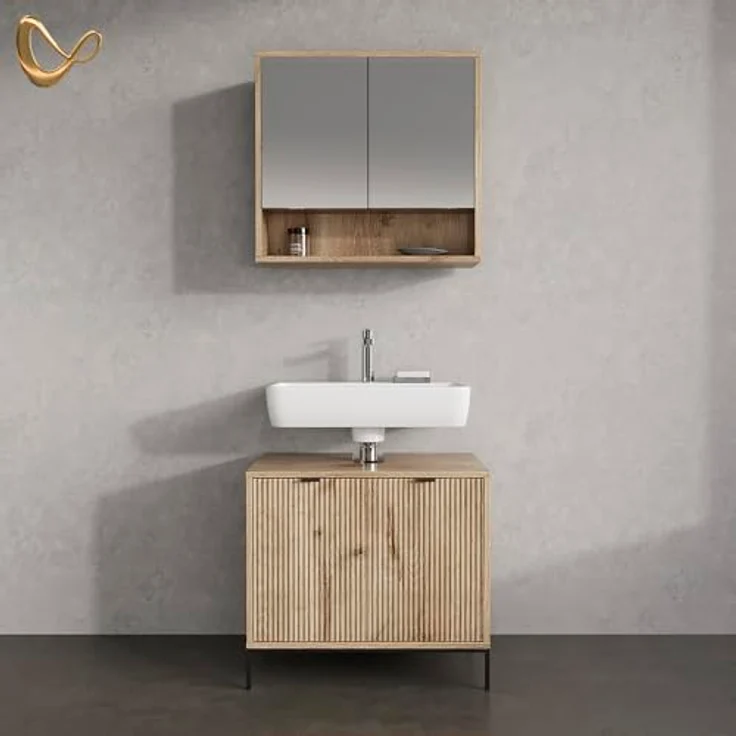 Livinity® Badmöbel-Set ATERNO, Viking Oak, 2 Teile – Bild 9