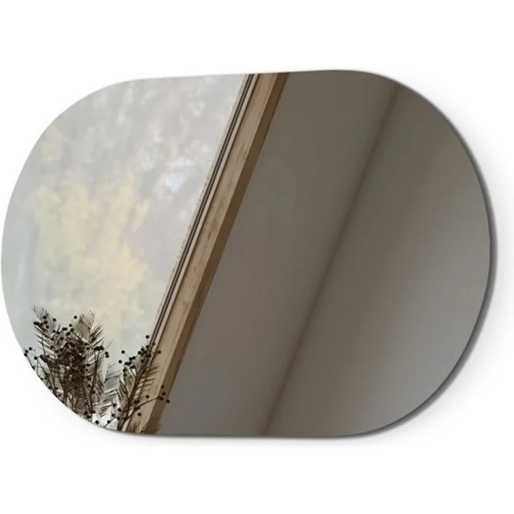 EMKE Spiegel Ovaler Wandspiegel ohne Rahmen Dekospiegel (Vertikal Horizontal möglich), ohne Beleuchtung,Badezimmer Garderobe Flur – Bild 4