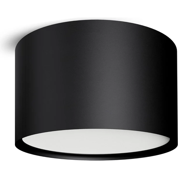SSC-LUXon LED Aufbaustrahler PIATO LED Deckenspot schwarz rund flach 6W warmweiß 230V, Warmweiß – Bild 7