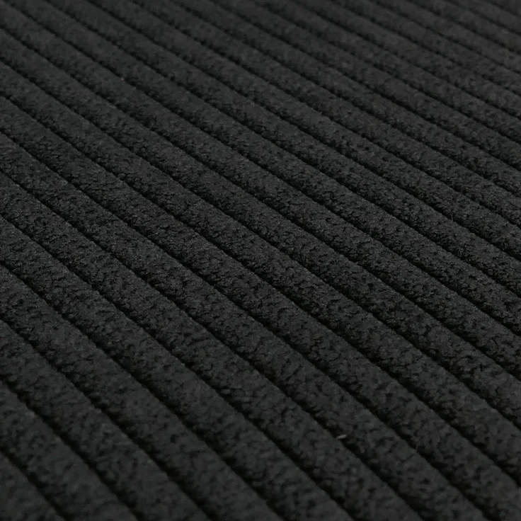 2er-Set Esszimmerstuhl HWC-R24, Küchenstuhl, drehbar Metall Kunstleder Stoff/Textil Cord ~ schwarz – Bild 4