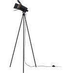 Lindby Stehlampe Devon, Metall, Schwarz IP20, 1 x 60 W