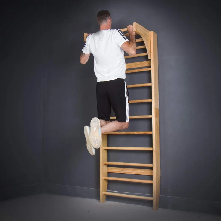 CCLIFE Kletter-Trainingsgerät Klettergerüst für kinder outdoor Sprossenwand Turnwand Holz – Bild 5