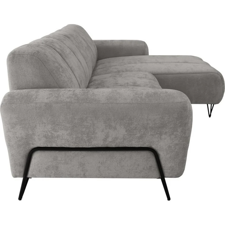 Beautysofa Ecksofa mit schwarzen Metallbeinen VOLARE MINI, mit modernem Design und hohem Sitzkomfort, ohne Schlaffunktion – Bild 2