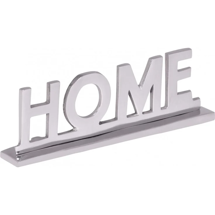 Dekofigur >Home I< (L/B/H: 22x7x4 cm) in Silbern aus Aluminium - 22x7x4 (LxBxH) – Bild 4