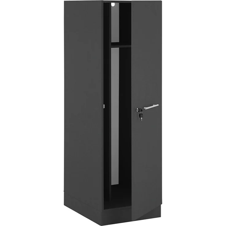 XORA 'PRIMUS' Küchenschrank, Holznachbildung anthrazit, 50 x 162 x 68 cm, mit verstellbaren Füßen und Metallgriff – Bild 4