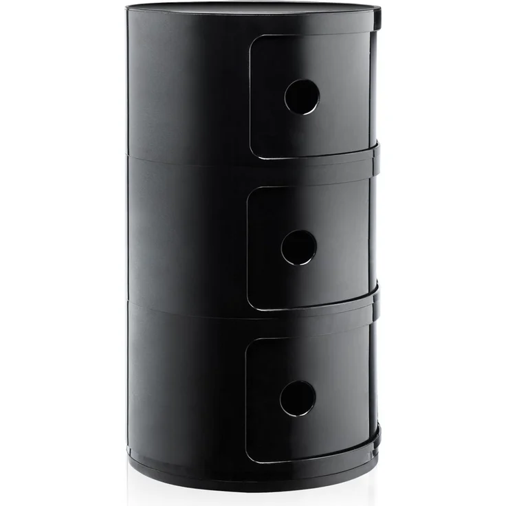 Kartell Container Componibili mit drei Fächern Schwarz – Bild 3