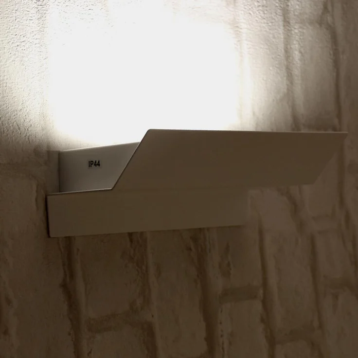 LED Wandleuchte, verzinkt, IP44, weiß, Länge 21 cm – Bild 6