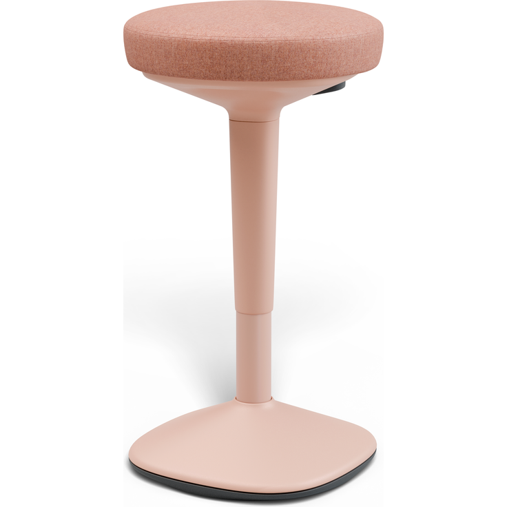 Ergonomischer Balancehocker Desktronic – Höhenverstellbarer Stehhocker für Homeoffice & Stehschreibtisch, Aktivsitz-Hocker mit Wippfunktion, rutschfester Standfuß – Rosa
