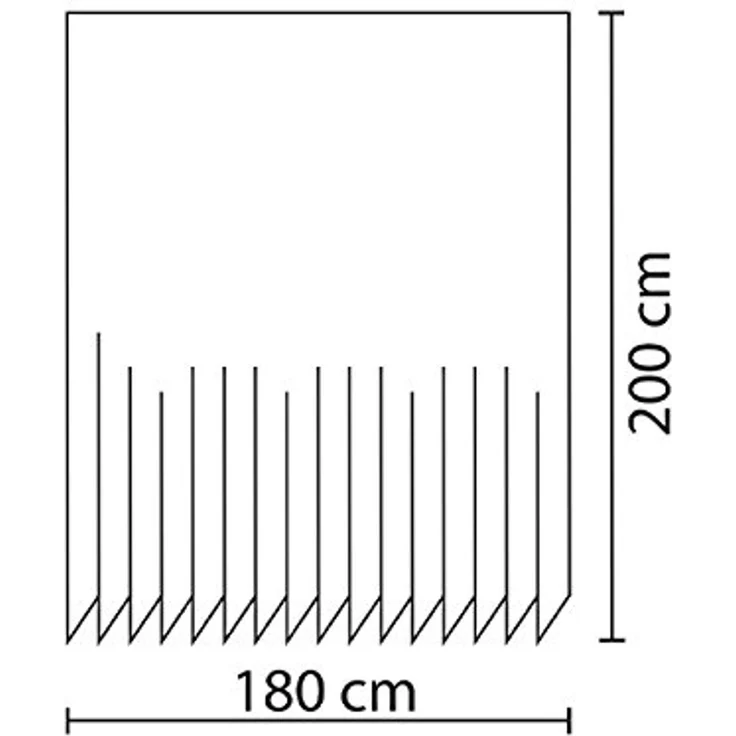 Ekershop Duschvorhang Qualität Textil Digitaldruck Massage Wellness Stone für Duschstange Breite 180 cm (Inkl. Ringe), Höhe 200 cm, wasserabweisend, waschbar, bügelbar – Bild 2