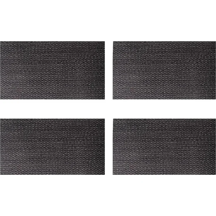 Platz Set Tischdeckchen 30x45 cm grau meliert 4 Stück – Bild 2