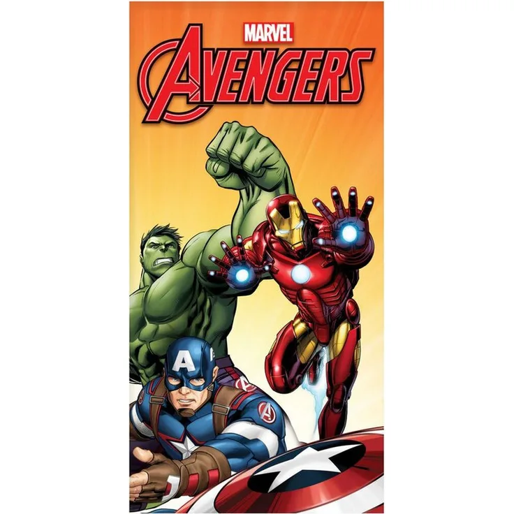 The AVENGERS Badetuch, Avengers Fight Strandtuch 70x140cm, 100% Baumwolle, hautfreundlich und saugfähig