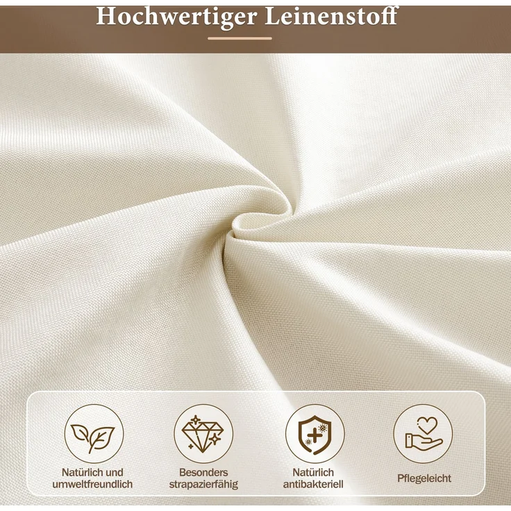 CHICFURN Ausziehbett 90/180x190 cm aus Leinen Beige mit 2 Schubladen und USB- und Type-C-Anschlüssen – Bild 4