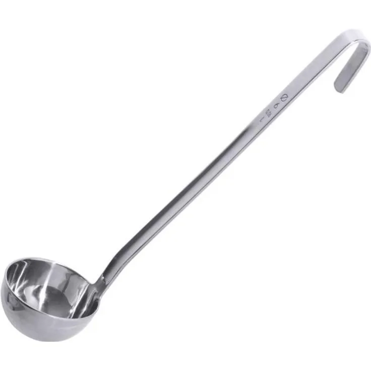 Contacto Edelstahl Schöpfkelle tiefe Form 20 cm mit angesetztem Stiel