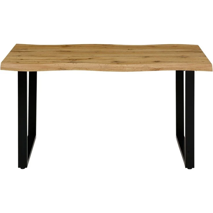 HELA Esstisch GISELLE Baumkantentisch, Küchentisch, TOPSELLER! OTTOs Choice, Kufengestell Metall, Industrial Design, 140 - 200 cm Breite, 2 Farben – Bild 1