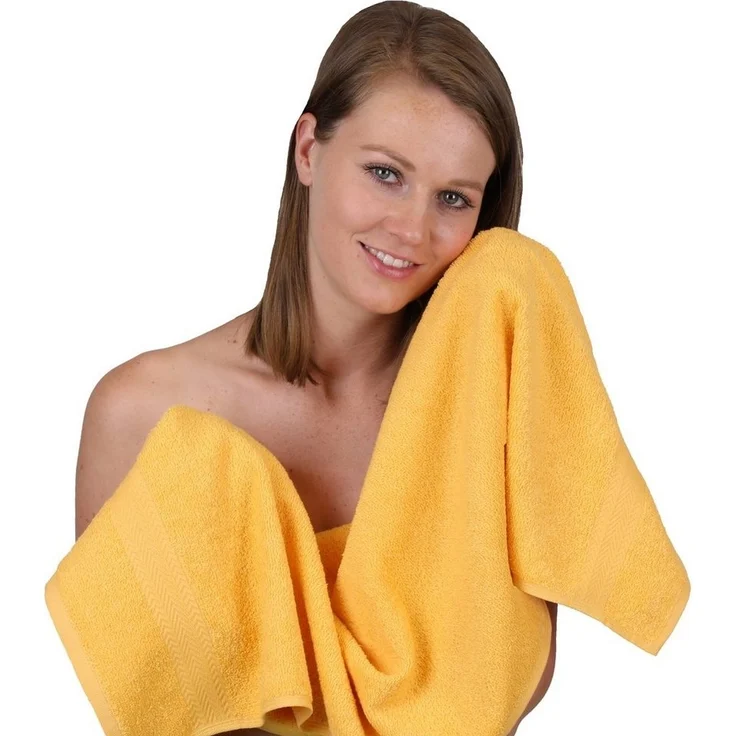 Betz Handtücher 10 Stück Handtücher Premium 50x100 cm Farbe honiggelb, 100% Baumwolle (10-St) – Bild 2