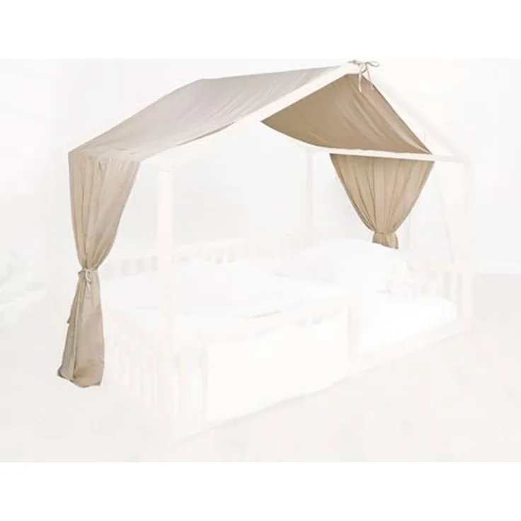 tiSsi Baldachin Musselin für Hausbetten 120-140x200 cm creme