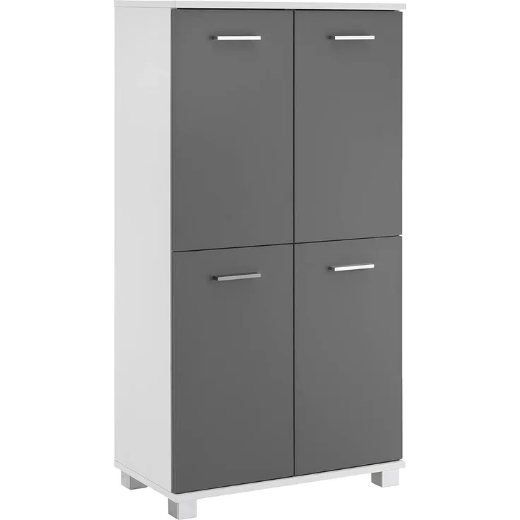 Schildmeyer Highboard Lumo 135345, weiß/basaltgrau