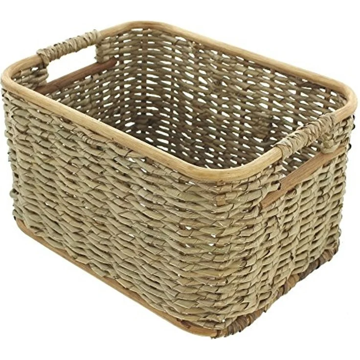 Füllkorb Schilfstroh klein Aufbewahrungskorb Schale Obstkorb Tischdeko Korb – Bild 2