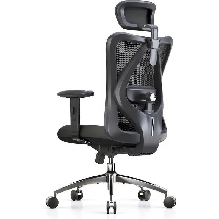 Sihoo Ergonomischer Stuhl M18, 130 x 74 cm, in Schwarz