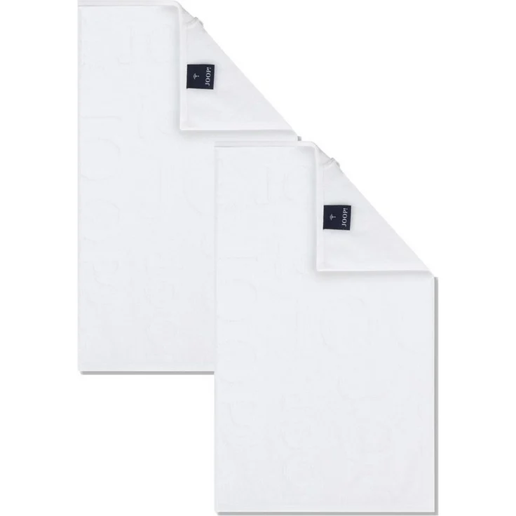 JOOP! Handtuch 2 Stück Joop! Gästetuch Selection 1711-600 weiß 30x50, Walkfrottier (Spar-Set, 2-St), 100% Baumwolle – Bild 1