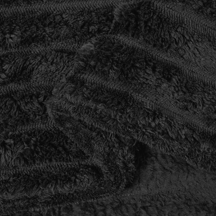 vidaXL Überwurfdecke Schwarz 150 x 130 cm Fleece 42016841 – Bild 6