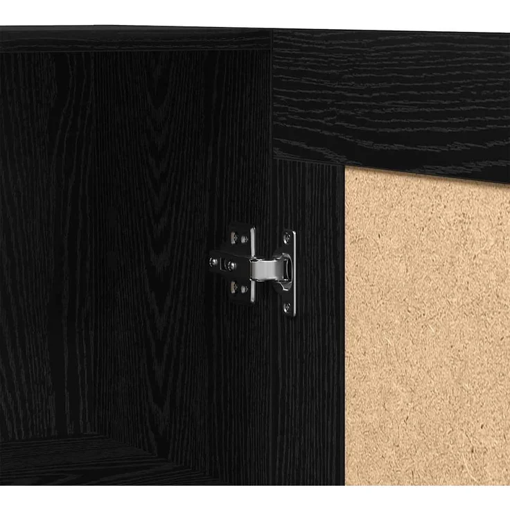 vidaXL Bücherregal Schwarz Eichen-Optik 82,5 x 30,5 x 185 cm 3394793 – Bild 8