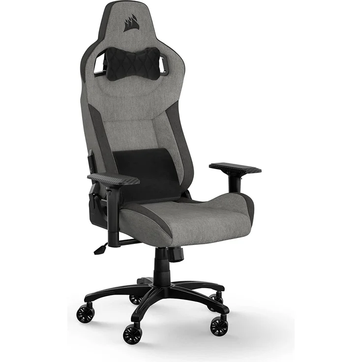 Corsair T3 Rush Gaming-Stuhl, Schwarz und Holzkohle, One Size – Bild 1