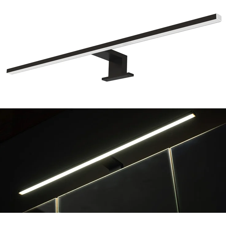 Spiegelschrank 80 cm mit LED-Beluchtung und 2 Türen PUEBLA-56 in Vintage Eiche – Bild 6