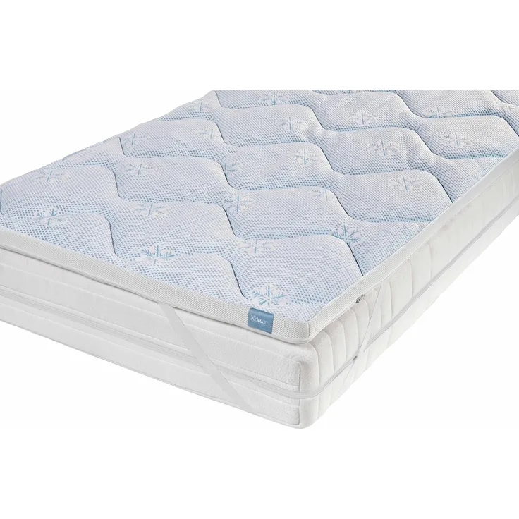 XDREAM, Topper kühlender Topper, 90x200, 140x200, 180x200 cm und weitere Größen, 6 cm hoch, ergonomischer Matratzentopper mit kühlendem Effekt