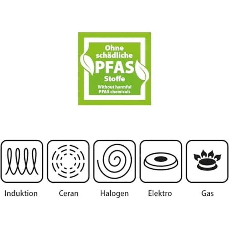 Genius Bratpfanne Cerafit Revolution Pfanne 24 cm, Keramik antihaftbeschichtet, Aluminium (2-tlg, Pfanne und Deckel Pfanne Ø 24 cm), langlebige Keramik-Beschichtung, frei von PFAS-Chemikalien – Bild 6