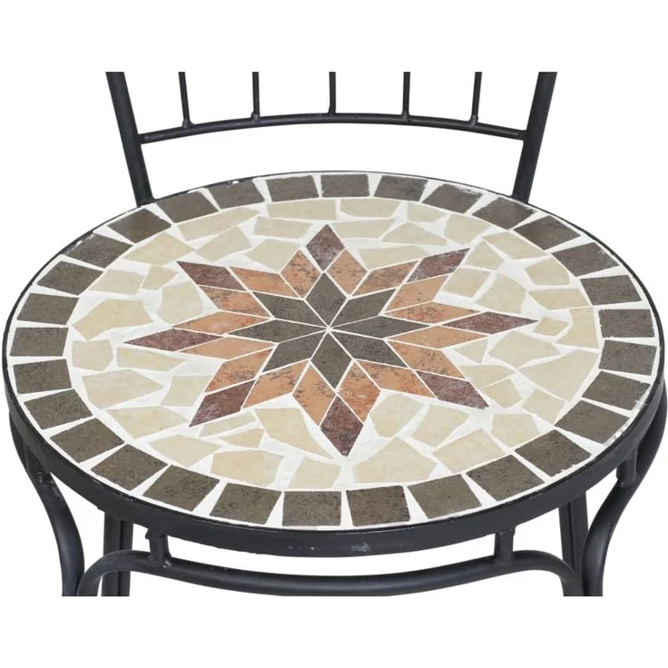 Stella Stapelsessel Gestell Stahl schwarz matt, Fläche Keramik mehrfarbig schwarz – Bild 10