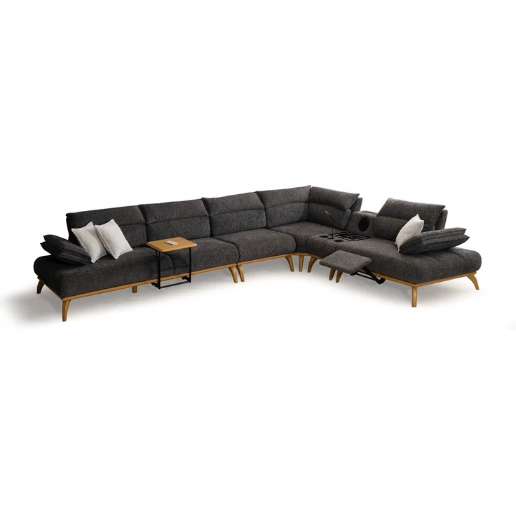 Modulares Ecksofa "Moonwort"-Anthrazit – Bild 4