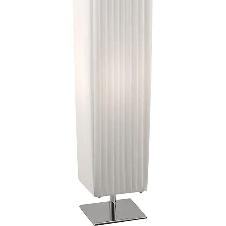 Standleuchte, Chrom, Textil weiß, 2 Flammig, H 119 cm – Bild 8