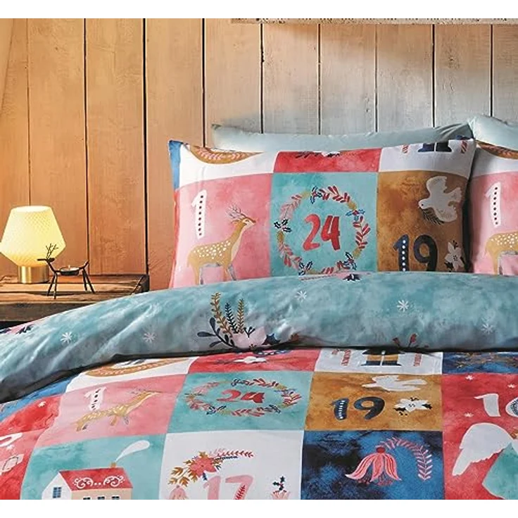 Adventskalender Bettwäsche für Doppelbettdecke 200x200 cm – Bild 3