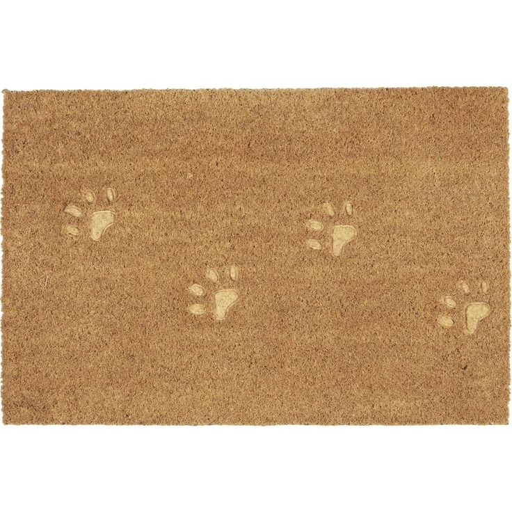 Ib Laursen - Fußmatte Türmatte Fußabtreter Hundepfoten Natur Kokos PVC 2809-00
