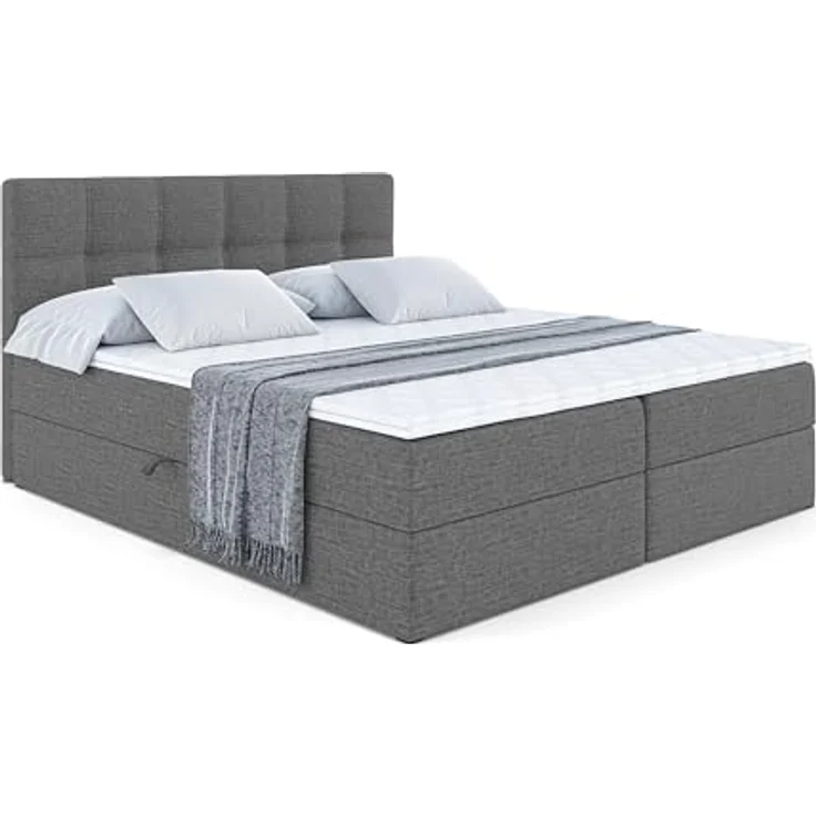 ALTDECOR Boxbett MARCE (Multipocket-Matratze H4. H3 Matratze Bonellfederung. Topper. Kopfteil) – Bild 4