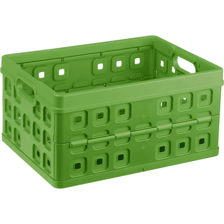 Sunware Klappbox Square 32 L grün Einkaufsbox Einkaufskorb – Bild 3