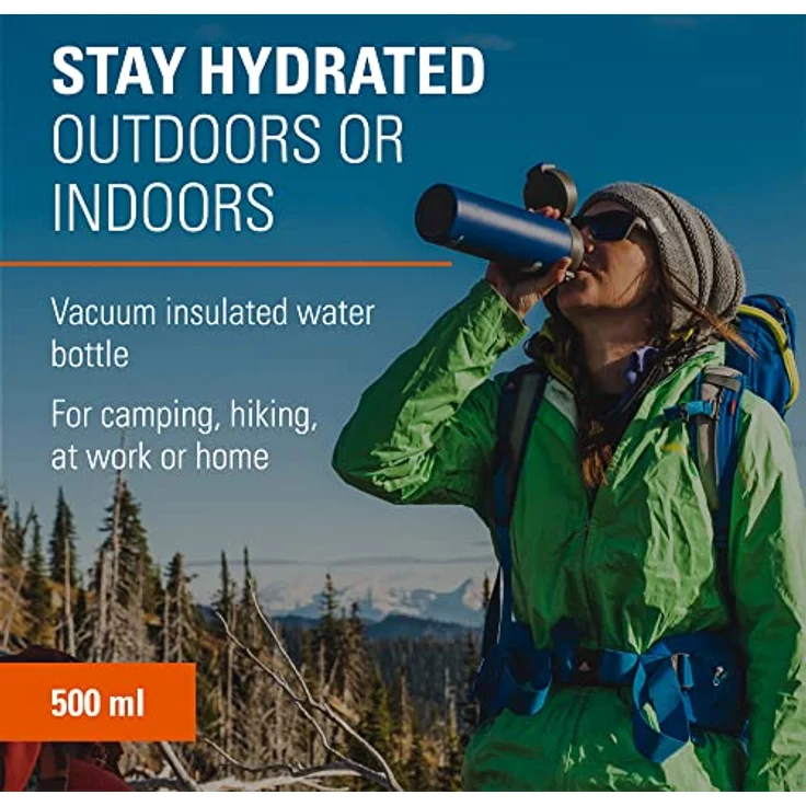 GSI Outdoors Microlite FLIP 500 Haute RED, Thermoskanne aus Edelstahl, 500 ml – Bild 2