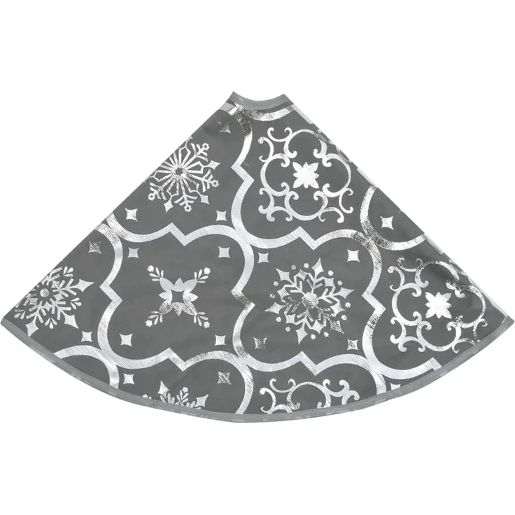 Luxus-Weihnachtsbaumdecke mit Socke Grau 90 cm Stoff 330281 – Bild 5