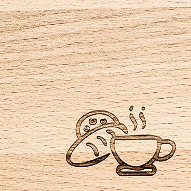 Spruchreif® Frühstücksbrett · Frühstücksbrettchen aus Holz mit Gravur · Geschenk für Großeltern – Bild 3