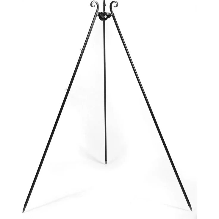 CookKing Stahl Dreibein | Gestell für Schwenkgrill | Schwarz | 180 cm – Bild 1