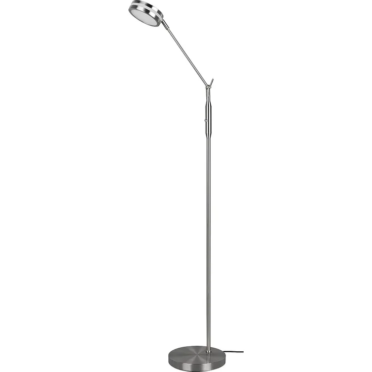 Trio Leuchten 'Franklin' LED Stehleuchte, dimmbar, schwenkbar, Höhe 133cm, Silber