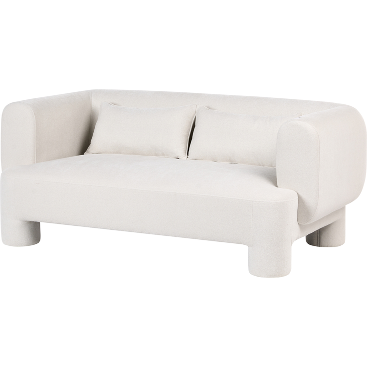 Sofa 3-Sitzer HOGBO Stoff Weiß – Bild 4