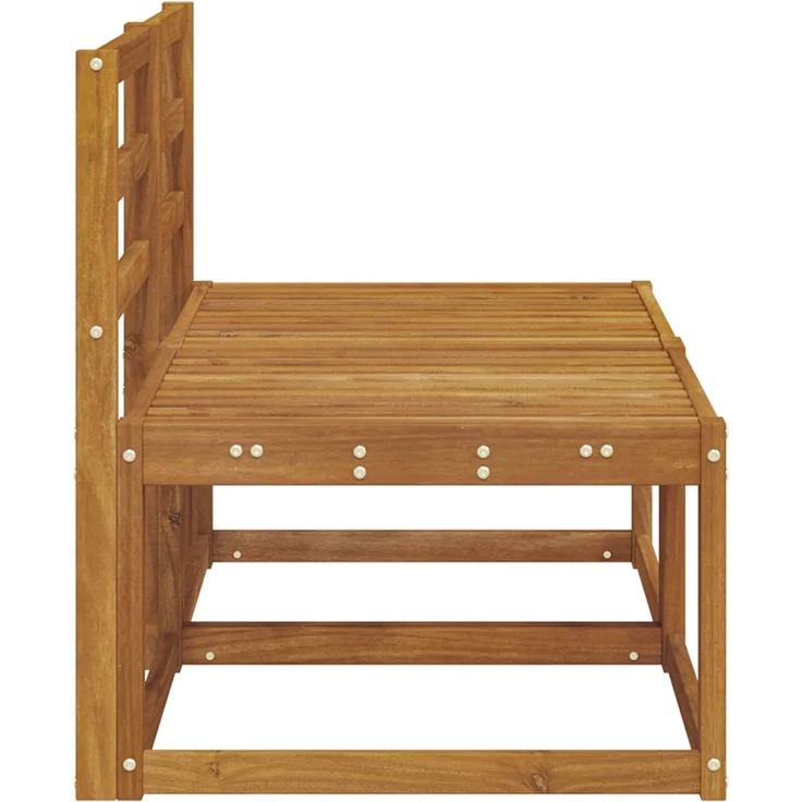 vidaXL 2 Stück Outdoor Mittelsofa Massivholz Akazie Natur 900458 – Bild 4