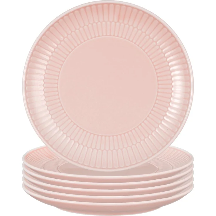 Seltmann Weiden Amina Brotteller ø 16,3 cm 6er Set Rosé – Bild 1