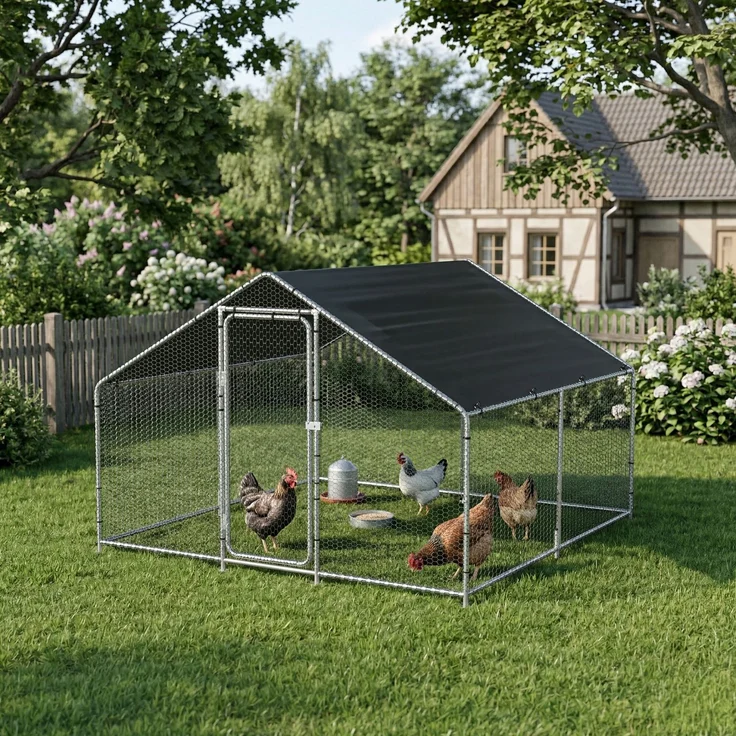 Freilaufgehege Wels mit Sonnendach 3x3x2 m [pro. tec] – Bild 1